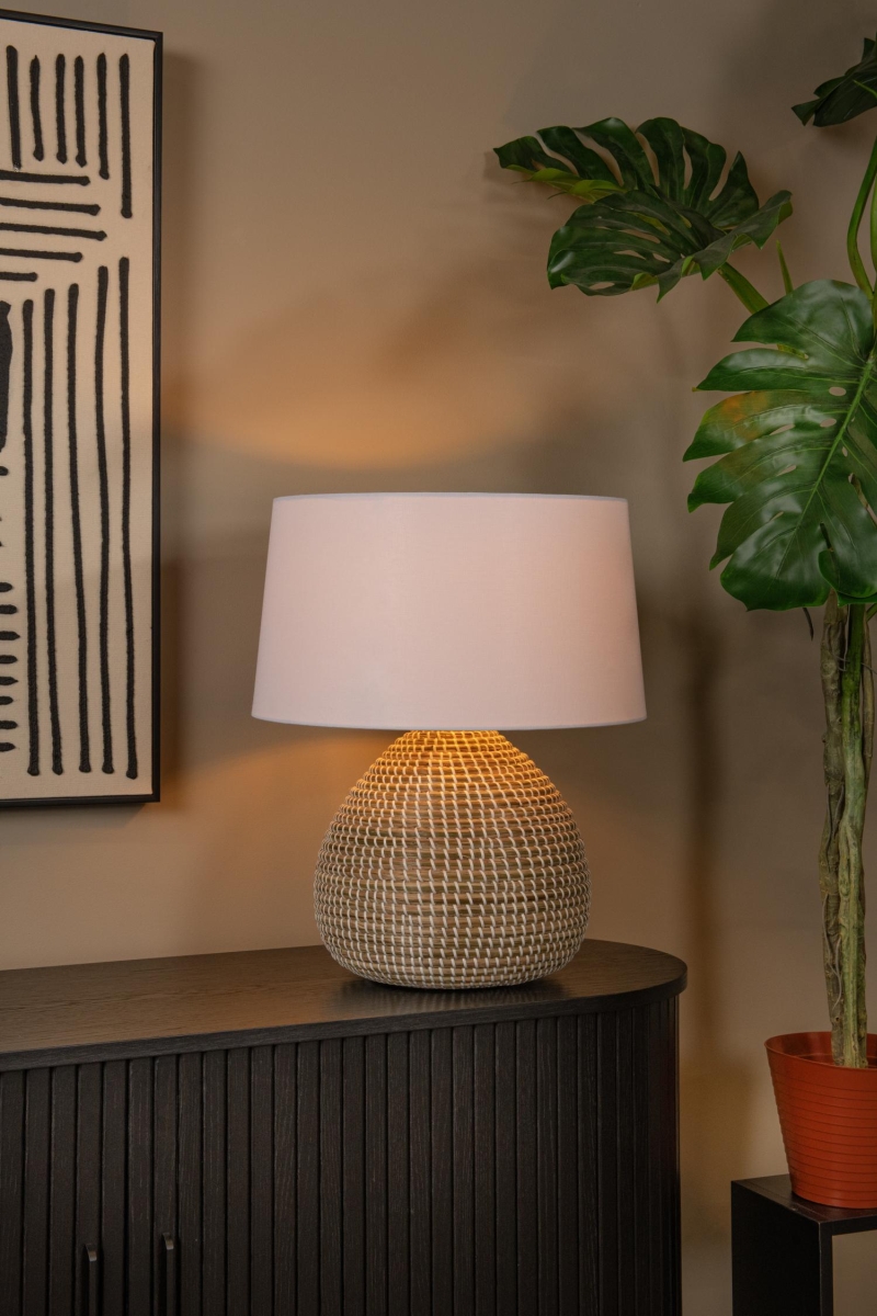 Lucide MADUKA - Stolná lampa - 1xE27 - Čierna